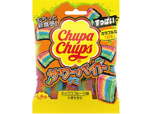 チュッパチャプス サワーバイトグミ ５５ｇ △ 【購入入数１０個】
