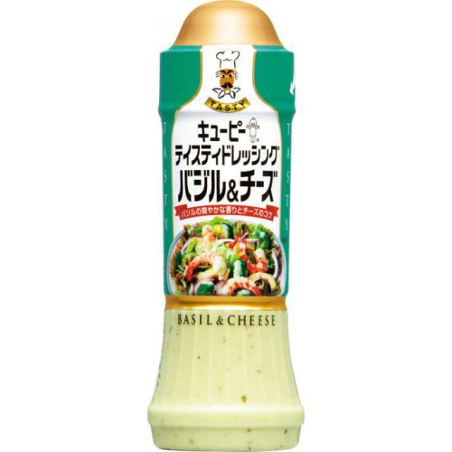 ＱＰ テイスティドレ バジル＆チーズ２１０ｍｌ □お取り寄せ品 【購入入数２４個】