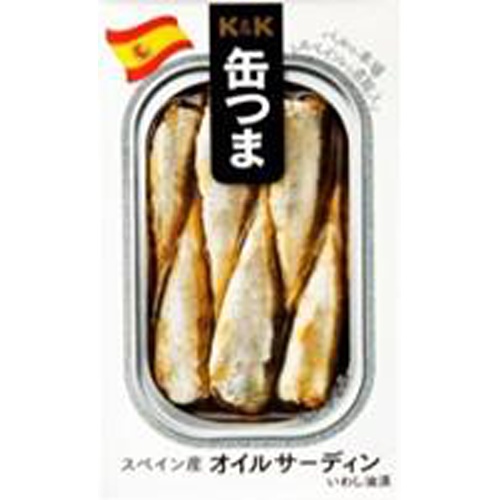 Ｋ＆Ｋ 缶つまスペイン産オイルサーディン８５ｇ □お取り寄せ品 【購入入数２５個】
