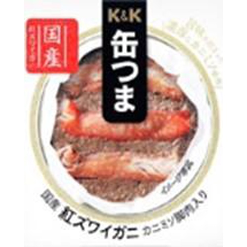 Ｋ＆Ｋ 缶つま兵庫県香住産紅ズワイカニミソ脚肉入り □お取り寄せ品 【購入入数２４個】