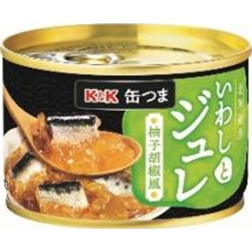 Ｋ＆Ｋ 缶つま 北海道産いわしとジュレ柚子胡椒風 □お取り寄せ品 【購入入数４８個】