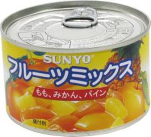 サンヨー フルーツミックス Ｆ２号（２２７ｇ） 【今月の特売 ビン・缶詰】 △ 【購入入数１２個】