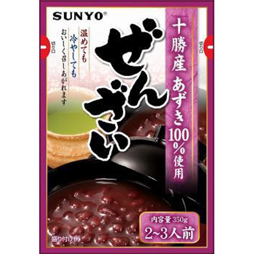 サンヨー ぜんざい 大袋３５０ｇ 【今月の特売 嗜好食品】 □お取り寄せ品 【購入入数２４個】