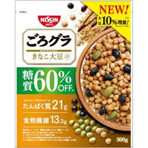 シスコ ごろグラ 糖質６０％オフきなこ大豆３００ｇ □お取り寄せ品 【購入入数１２個】