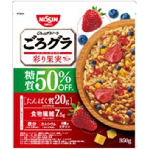 シスコ ごろグラ糖質５０％オフ彩り果実３５０ｇ □お取り寄せ品 【購入入数１２個】