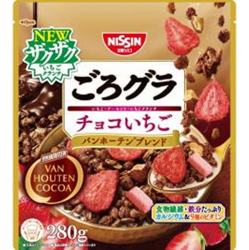 シスコ ごろグラ チョコいちごバンホーテン２８０ｇ 【新商品 3/4 発売】 □お取り寄せ品 【購入入数１２個】