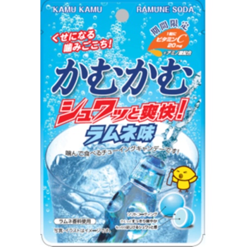 かむかむ シュワッと爽快ラムネ３０ｇ 【新商品 4/1 発売】 △ 【購入入数１２０個】