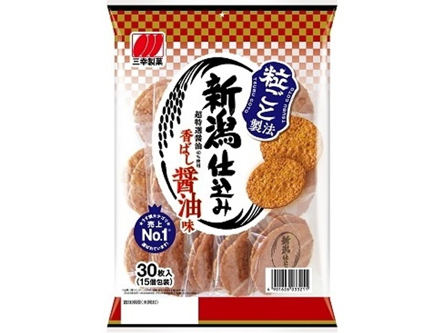 三幸製菓 新潟仕込み 醤油味３０枚  【購入入数１２個】