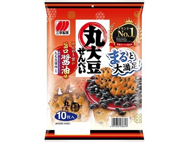 三幸製菓 丸大豆せんべい 旨口醤油味１０枚 △ 【購入入数１２個】