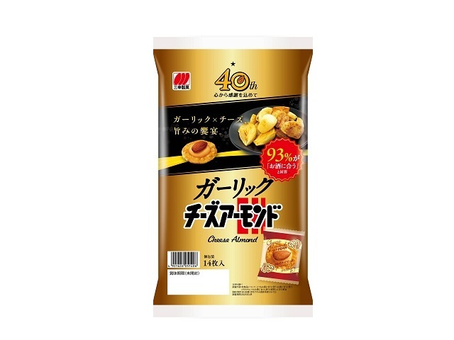 三幸製菓 ガーリックチーズアーモンド１４枚 【新商品 9/8 発売】 【今月の特売 菓子】 【購入入数１６個】