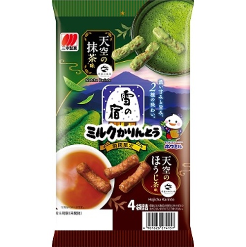 三幸製菓 雪の宿ミルクかりんとう 天空の抹茶味８４ｇ □お取り寄せ品 【購入入数１２個】