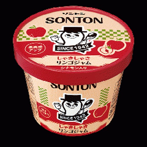 ソントン ファミリーカップリンゴジャム １３０ｇ △ 【購入入数１２個】