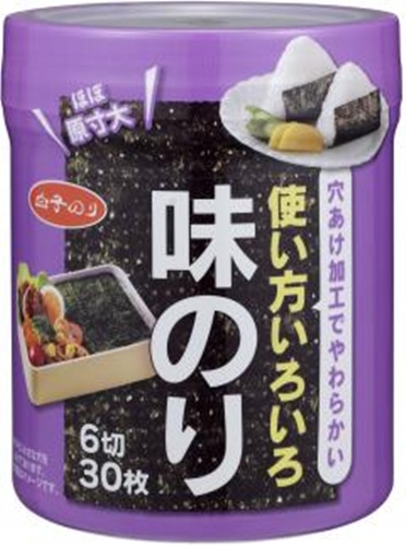 白子 卓上使い方色々味のり ６切３０枚 【新商品 9/1 発売】 □お取り寄せ品 【購入入数１２個】