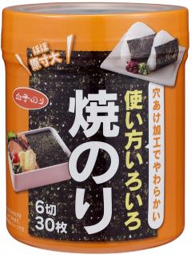 白子 卓上使い方色々焼のり ６切３０枚 【新商品 9/1 発売】 □お取り寄せ品 【購入入数１２個】