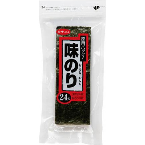 白子 味のりおにぎり ３切２４枚 【今月の特売 乾物】 【購入入数１０個】