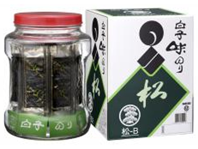 白子 味のり瓶 松－Ｂ 【新商品 11/1 発売】 □お取り寄せ品 【購入入数６個】［包装紙は付いておりません］