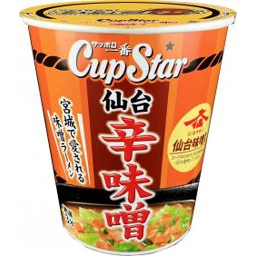 サッポロ一番 カップスター 仙台辛味噌 【新商品 7/22 発売】 □お取り寄せ品 【購入入数１２個】