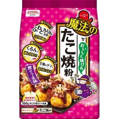 昭和 おいしく焼ける魔法のたこ焼粉 ４００ｇ □お取り寄せ品 【購入入数２４個】