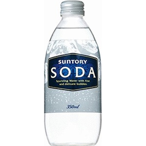 サントリーフーズ ソーダ 瓶３５０ｍｌ △ 【購入入数２４個】