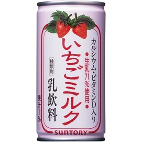 サントリーフーズ いちごミルク １９０ｇ 【今月の特売 飲料水】 △ 【購入入数３０個】