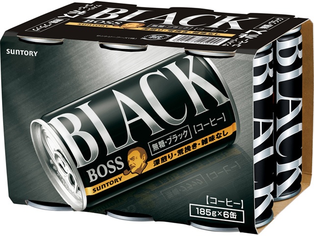 ボス ６缶パック 無糖ブラック □お取り寄せ品 【購入入数５個】