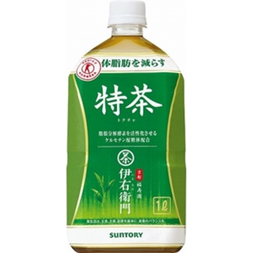 サントリーフーズ 伊右衛門特茶 １Ｌ △ 【購入入数１２個】