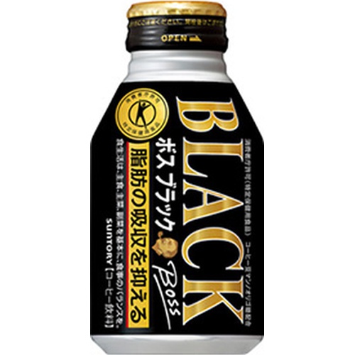 ボス ブラック（特保） Ｂ缶２８０ｍｌ □お取り寄せ品 【購入入数２４個】