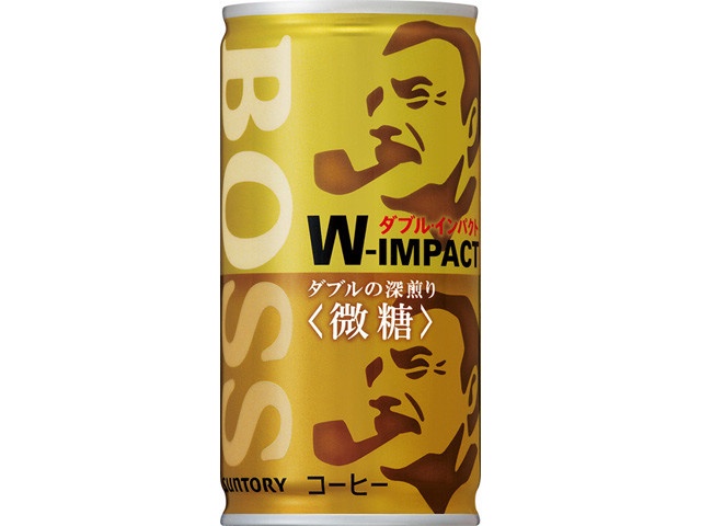 ボス ダブルインパクト微糖 缶１８５ｇ 【新商品 10/1 発売】 □お取り寄せ品 【購入入数３０個】