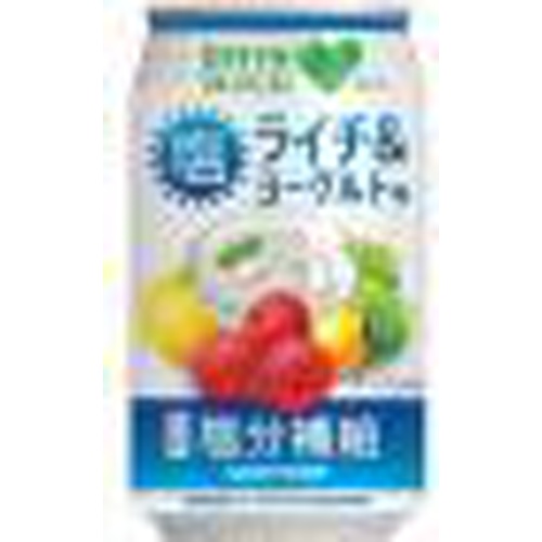 ＧＲＥＥＮダカラ 塩ライチ＆ヨーグルト 缶３５０ｍｌ 【今月の特売 飲料水】 △ 【購入入数２４個】