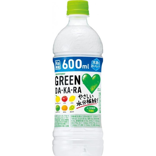 ＧＲＥＥＮダカラ 冷凍兼用Ｐ６００ｍｌ 【今月の特売 飲料水】 □お取り寄せ品 【購入入数２４個】