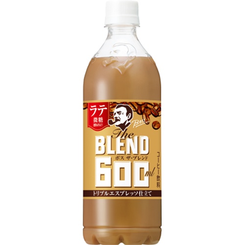 ボス ザ・ブレンドラテ微糖 Ｐ６００ｍｌ □お取り寄せ品 【購入入数２４個】