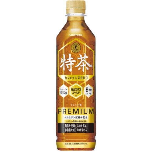 サントリー 特茶カフェインＺＥＲＯ Ｐ５００ △ 【購入入数２４個】