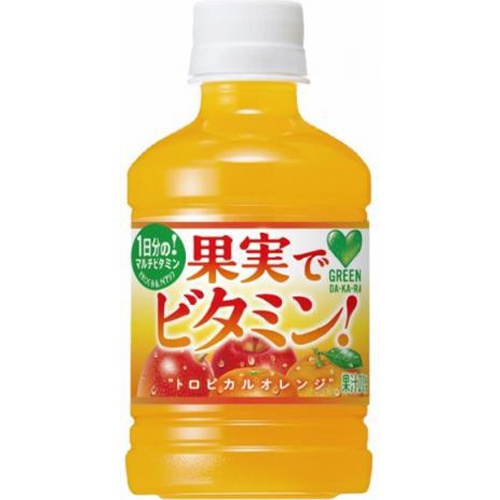 ＧＲＥＥＮダカラ 果実でビタミンＰ２８０ｍｌ 【今月の特売 飲料水】 △ 【購入入数２４個】