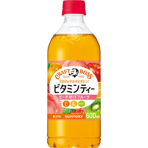 クラフトボス ビタミンティーＰ６００（手売り用） 【今月の特売 飲料水】 □お取り寄せ品 【購入入数２４個】