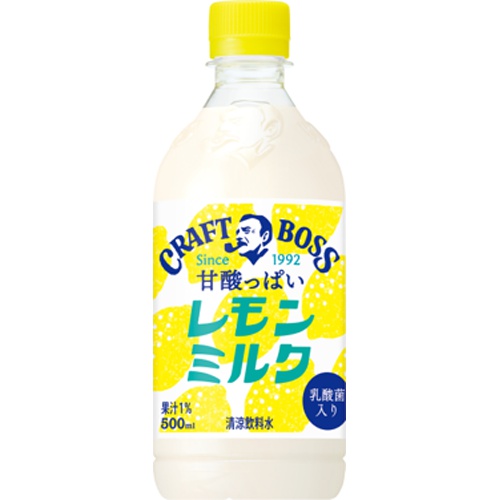 クラフトボス レモンミルク Ｐ５００ｍｌ 【今月の特売 飲料水】 □お取り寄せ品 【購入入数２４個】