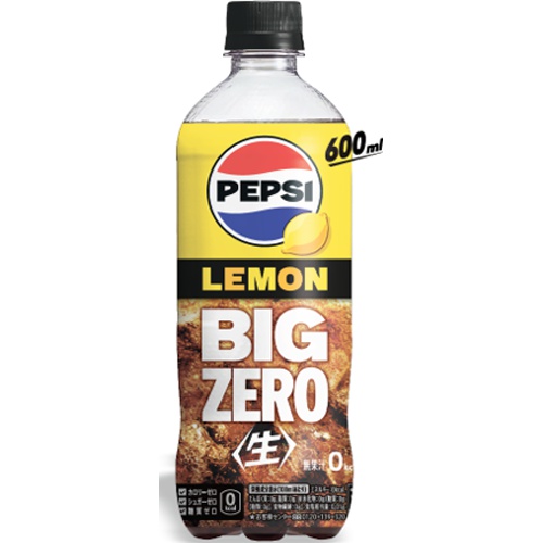 ペプシ ＜生＞ＢＩＧＺＥＲＯＬＥＭＯＮＰ６００ｍｌ 【新商品 2/20 発売】 【今月の特売 飲料水】 □お取り寄せ品 【購入入数２４個】