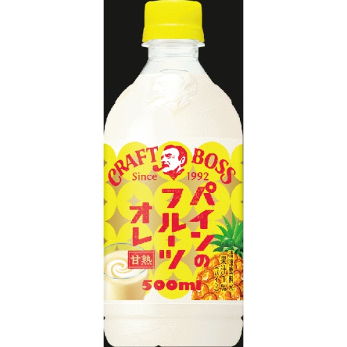 クラフトボス パインのフルーツオレＰ５００ｍｌ □お取り寄せ品 【購入入数２４個】