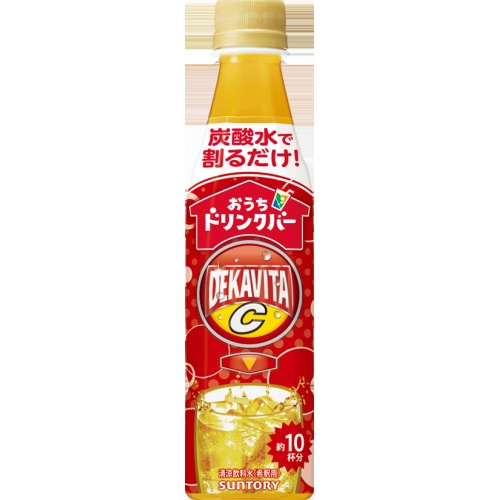 サントリー おうちドリンクバーデカビタＣ３４０ｍｌ  【購入入数２４個】