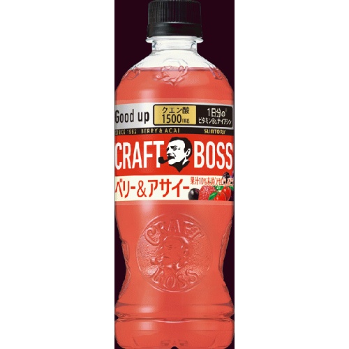 クラフトボス ベリー＆アサイー手売用Ｐ５００ｍｌ 【新商品 4/1 発売】 【今月の特売 飲料水】 □お取り寄せ品 【購入入数２４個】