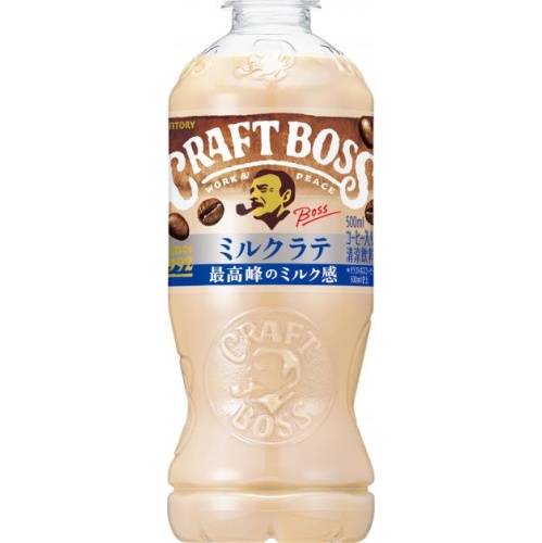 クラフトボス ミルクラテ Ｐ５００ｍｌ 【新商品 3/25 発売】 【今月の特売 飲料水】 □お取り寄せ品 【購入入数２４個】