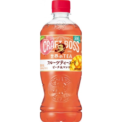 クラフトボス フルーツティーエード自販機用Ｐ５００ 【新商品 3/18 発売】 【今月の特売 飲料水】 【購入入数２４個】（商品ダミーの対応はしておりません）