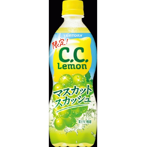 Ｃ．Ｃ．レモン マスカットスカッシュＰ５００ｍｌ 【新商品 6/10 発売】 【今月の特売 飲料水】 □お取り寄せ品 【購入入数２４個】