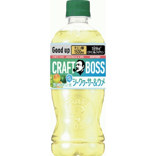 クラフトボス シークヮーサー＆ウメＰ５００ｍｌ 【新商品 7/22 発売】 【今月の特売 飲料水】 □お取り寄せ品 【購入入数２４個】