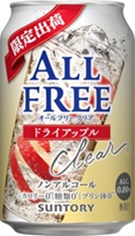 サントリー オールフリークリアドライアップル３５０ 【新商品 9/27 発売】 □お取り寄せ品 【購入入数２４個】