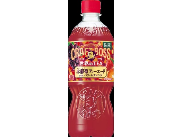 クラフトボス 世界のＴＥＡ赤葡萄ティーエード５００ 【新商品 1/20 発売】 【今月の特売 飲料水】 【購入入数２４個】