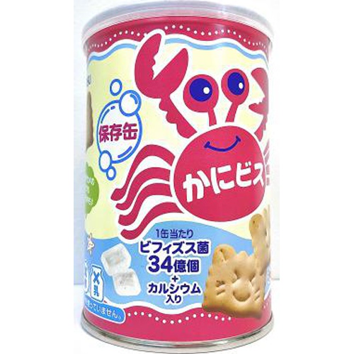三立製菓 かにビス 保存缶１００ｇ △ 【購入入数１２個】