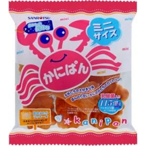 三立製菓 ミニかにぱん ８０ｇ 【新商品 4/21 発売】 △ 【購入入数１２個】