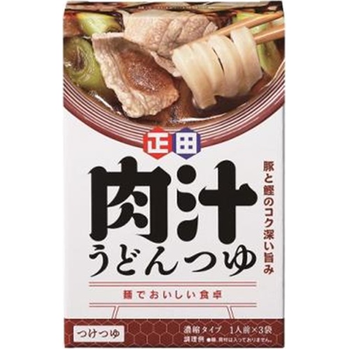 正田 肉汁うどんつゆ １８０ｇ 【今月の特売 調味料】 □お取り寄せ品 【購入入数２４個】