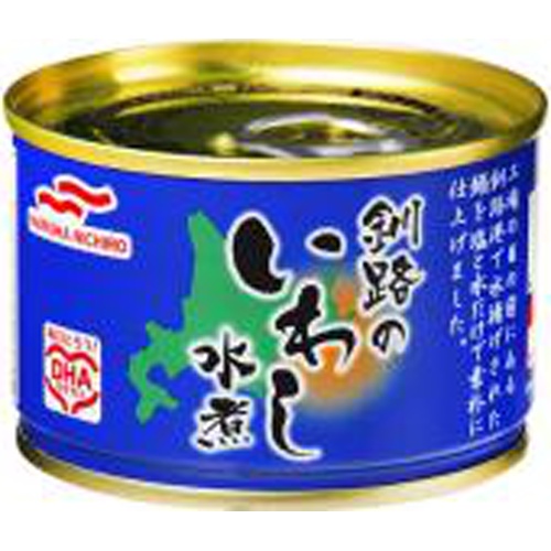 マルハ 釧路のいわし水煮 １５０ｇ 【今月の特売 ビン・缶詰】 □お取り寄せ品 【購入入数４８個】