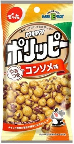 でん六 Ｅサイズポリッピーやみつきコンソメ味４０ｇ 【新商品 9/2 発売】 △ 【購入入数１０個】